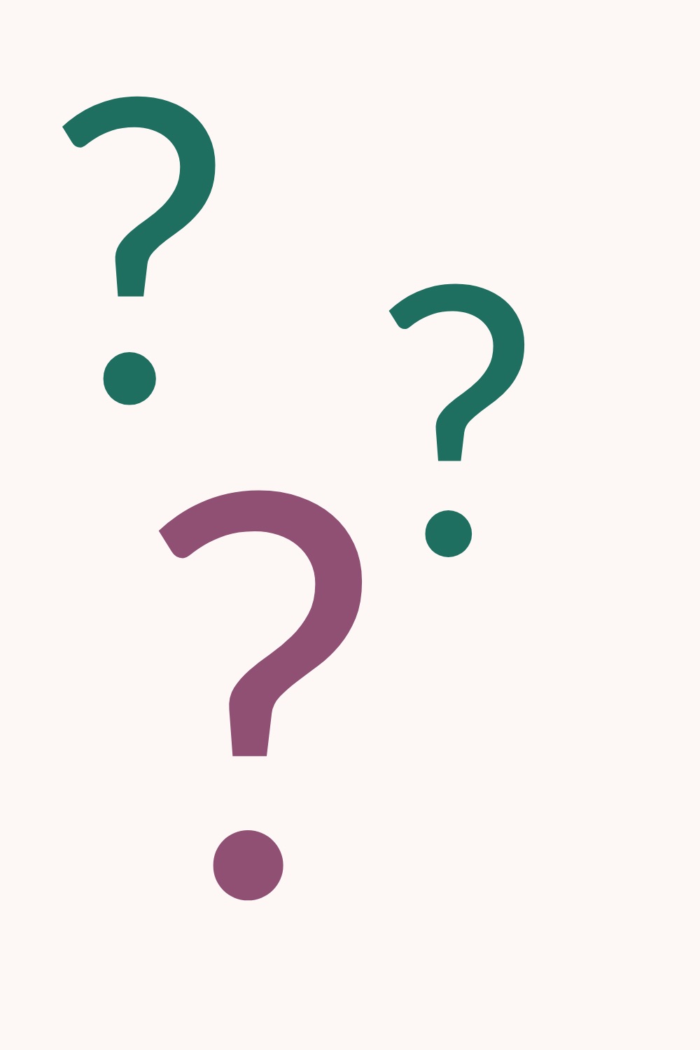 questions marks in different colors